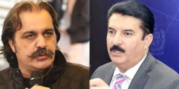 واسکٹ پہنو ، شیروانی پہنو ، ہیلو ہیلو اور ٹاٹا، ٹاٹاکرو،ایسا نہ ہوکہ تمہاری گاڑی میں تیل بھی نہ ہوگاڑی بھی نہ اور گورنرہاؤس بھی نہ ہو:علی امین دوبارہ گورنر پر برس پڑے