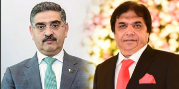 کون حنیف عباسی ؟ فارم 47کی بات کی تو آپ اور ن لیگ منہ چھپاتے پھرو گے ،  سابق وزیراعظم انوار الحق کاکڑ اور حنیف عباسی میں تلخ کلامی