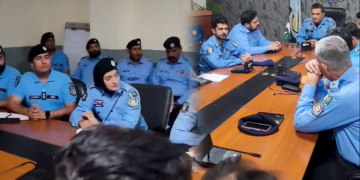 اسلام آباد کیپٹل سٹی کے 18تھانوں کے ایس ایچ اوز کی تعیناتی پر ڈی آئی جی اسلام آباد سید علی رضا کی زیرصدارت اہم اجلاس ، ایس ایچ اوز کو اہم ٹاسک سونپے گئے