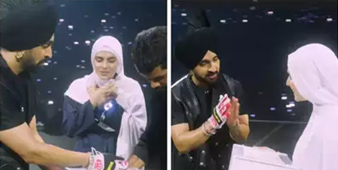 پاکستان بھارت سے ایک جیسی محبت ہے، بھارتی سپر سٹار دلجیت کا پاکستانی مداح کوتحفہ