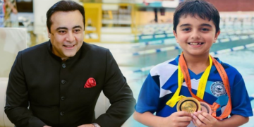 سینئر اینکر پرسن منصور علی خان کے صاحبزادے نے نیشنل سوئمنگ چیمپئن شپ میں نیا قومی ریکارڈ قائم کردیا