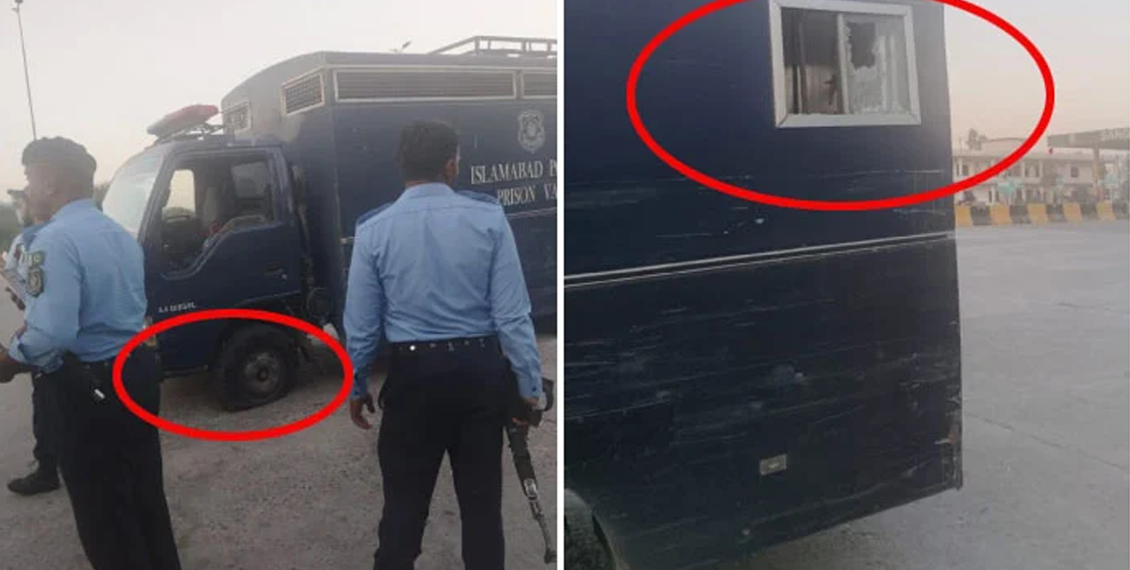اسلام آباد میں قیدیوں کی وینز پرحملہ، 2 مفرور پی ٹی آئی ایم پی ایز سمیت تمام قیدی دوبارہ گرفتار