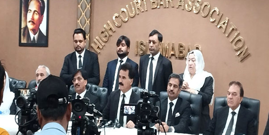 آئینی ترامیم کیخلاف بھرپور مزاحمت کرینگے ، اسلام آباد کی وکلاء تنظیموں کا اعلان