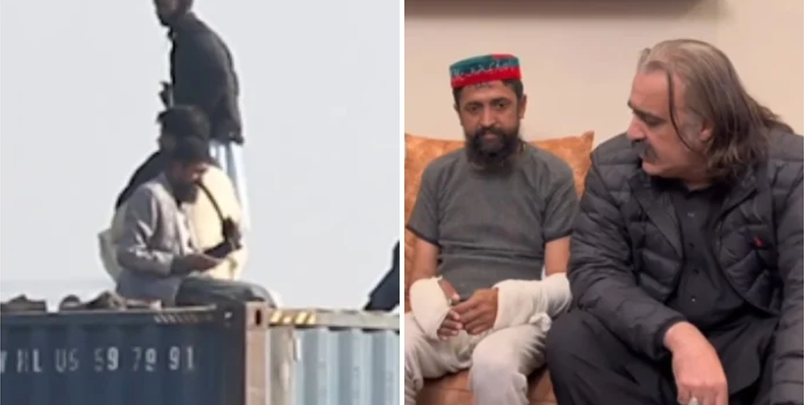 وزیراعلیٰ کے پی کی اسلام آباد میں کنٹینر سے گرائے جانے والے زخمی کارکن سے ملاقات