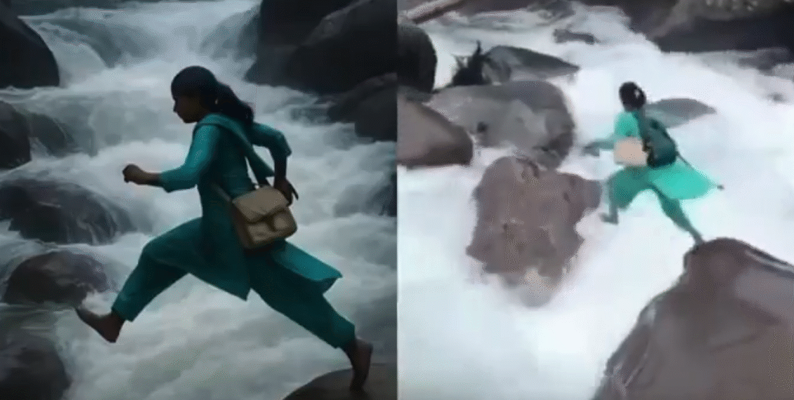 شیر خوار کو ویکسین لگانے کیلئے اپنی جان خطرے میں ڈالنے والی ہیلتھ ورکر کی ویڈیو وائرل