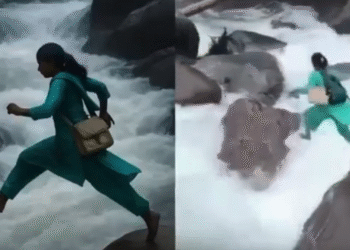 شیر خوار کو ویکسین لگانے کیلئے اپنی جان خطرے میں ڈالنے والی ہیلتھ ورکر کی ویڈیو وائرل