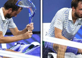 روسی ٹینس اسٹار کو شکست کے بعد ریکٹ توڑنا مہنگا پڑ گیا