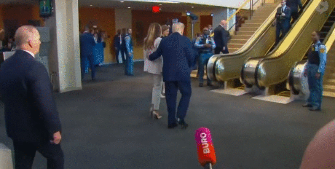 ٹرمپ کی آمد پر اقوام متحدہ کا اسکیلیٹر کس نے بند کیا؟ گتھی سلجھ گئی