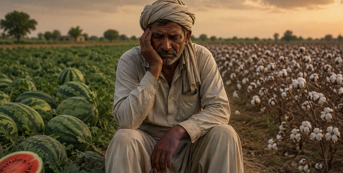 کپاس  سے تربوز تک، کسان کا معاشی قتل جاری